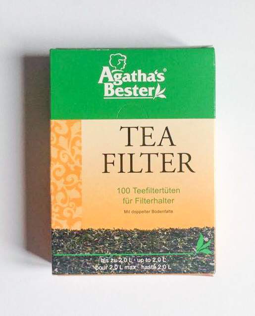 100 Filtres à thé en papier biodégradable, sans chlore ni colle.